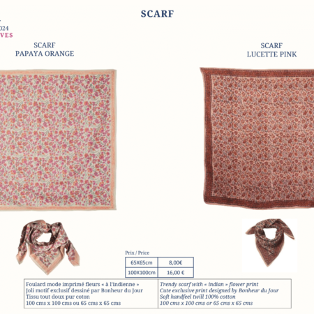 foulard enfant Lucette pink - SCARF 2