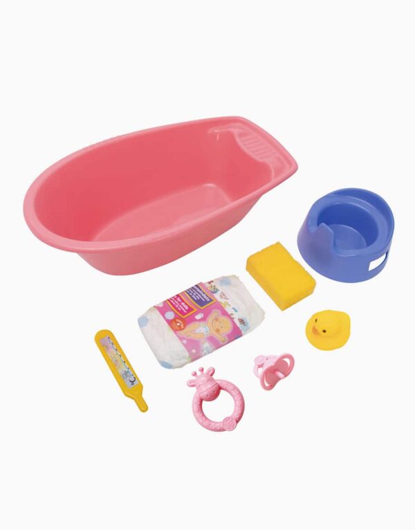 Set de bain avec accessoires - Collection-Minikane-poupee-gordis-set-de-bain-avec-accessoires-en-plastique