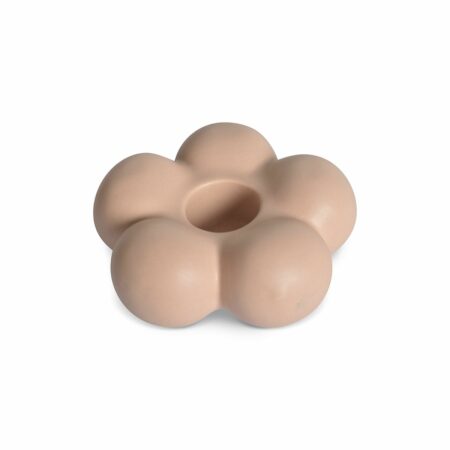 Bougeoir ceramic fleur nude - bougeoir-ceramic-fleur-nude-d87-h33cm-opjet